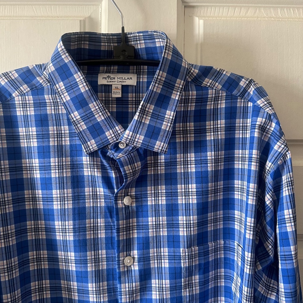 Peter Millar - Delbert Plaid Performance Sport Sh… - image 1